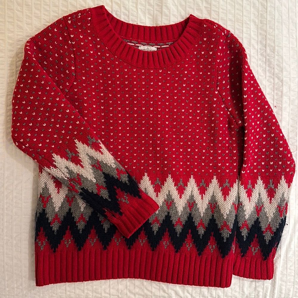 LL Bean Signature Fair Isle Sweater - Medium